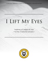 I Lift My Eyes Two/Three-Part choral sheet music cover